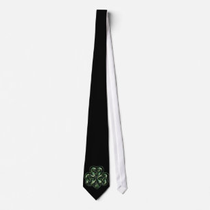 Diseño de Shamrock celta 2 corbata masculina