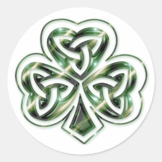 Diseño de Shamrock celta 2 pegatinas 2