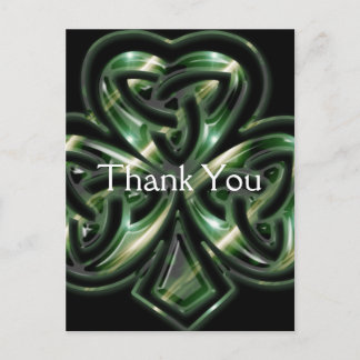 Diseño de Shamrock Celular 2 Gracias Postales