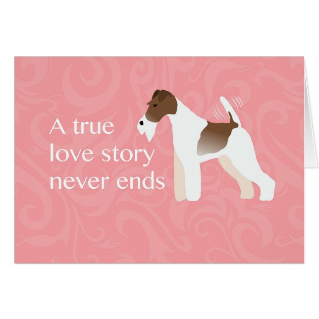 Diseño de silueta Minimalista de Fox Terrier (Anverso (Horizontal))