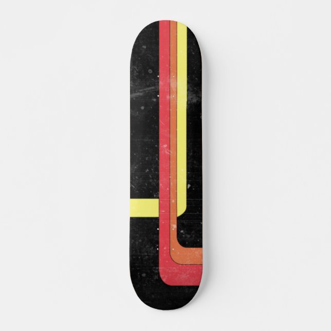Diseño de skateboard estilo Retro 70 (Anverso )