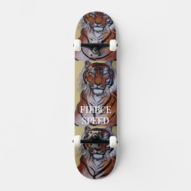 DISEÑO DE SKATEBOARD POR EL ARTISTA PAULA REILLY. (Anverso)