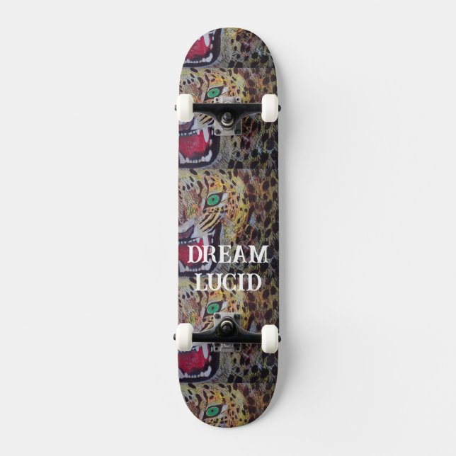 DISEÑO DE SKATEBOARD POR EL ARTISTA PAULA REILLY. (Anverso)