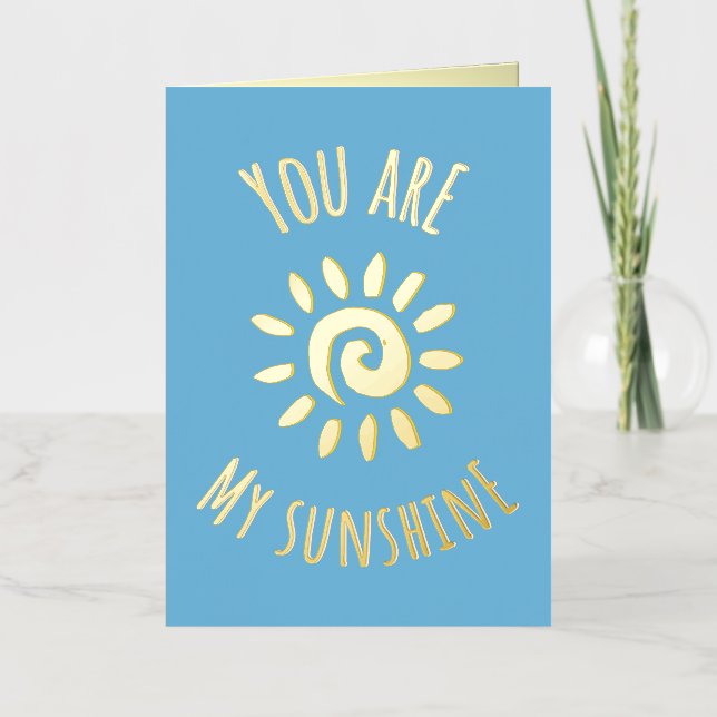 Diseño de sol sonriente lindo 'Eres mi sol' (Anverso)