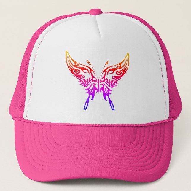 Diseño de Sombrero de Béisbol "Mariposa Aura" (Anverso)