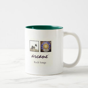 Diseño de songbook arcano de taza de café de dos c