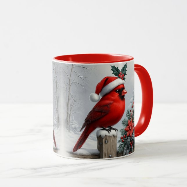 Diseño de sublimación de taza de Navidad de carden (Anverso derecho)