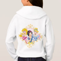 Diseño de sudadera con capucha de trío de princesa