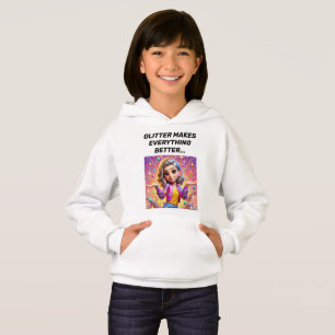 Diseño de sudadera con capucha Glitter Explosion S