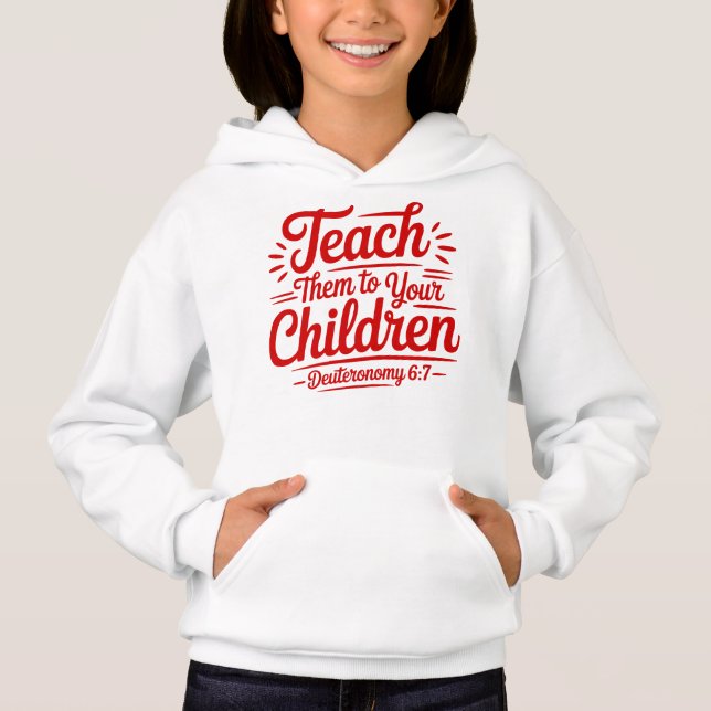 Diseño de sudadera con capucha para enseñar valore (Anverso)