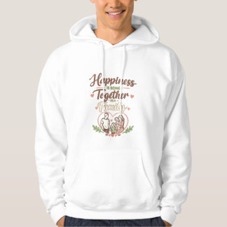 diseño de sudadera con cita de familia feliz