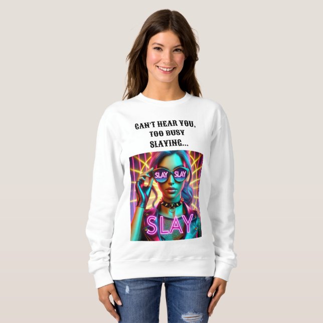Diseño de sudaderas muy ocupado. (Anverso completo)