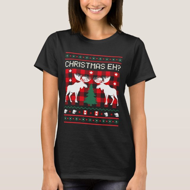 Diseño de sudaderas Navidades feas de Canadá (Anverso)