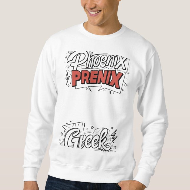 Diseño de sudaderas para hombres fénix griegos 🪽  (Anverso)