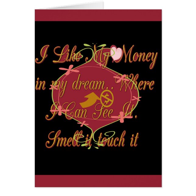 Diseño de sueño de bolso de dinero (Frente)