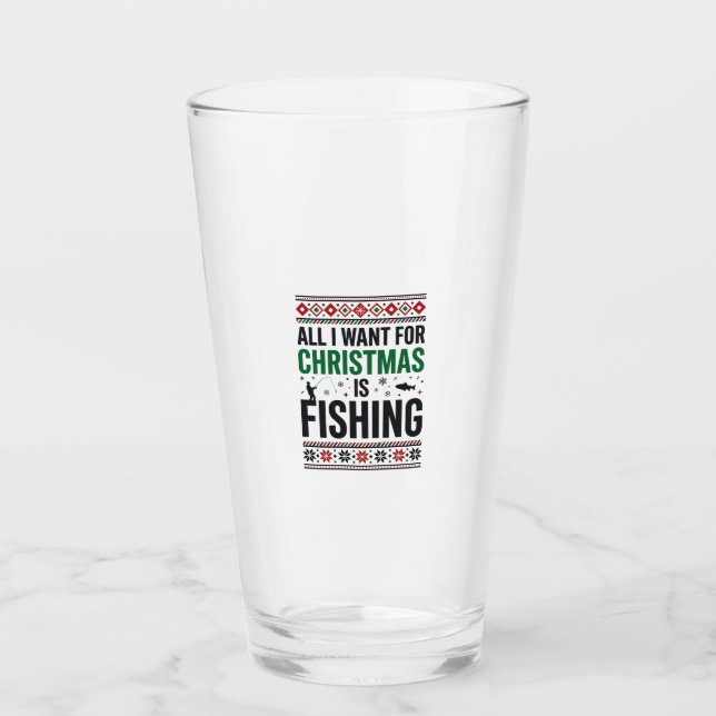Diseño de suéter feo de pesca de Navidad (Anverso)
