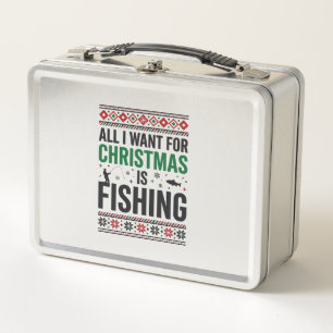 Diseño de suéter feo de pesca de Navidad