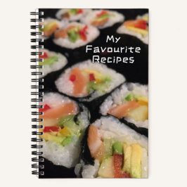 Diseño de sushi, libro de recetas