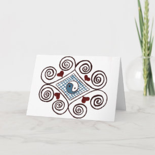 Diseño de swirl de tarjetas de felicitación YYYYYY