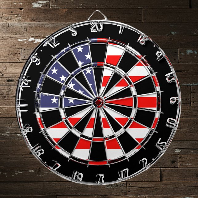 Diseño de tablero de anuncios de bandera estadouni (American flag dartboard)