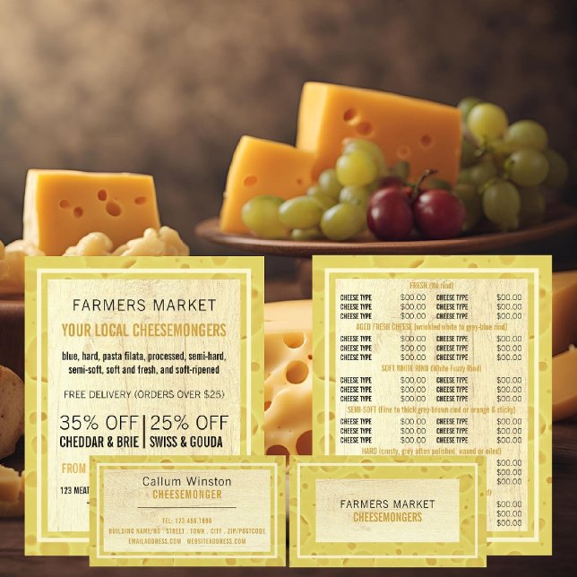 Diseño de tablero de queso, publicidad de Cheesemo (Subido por el creador)