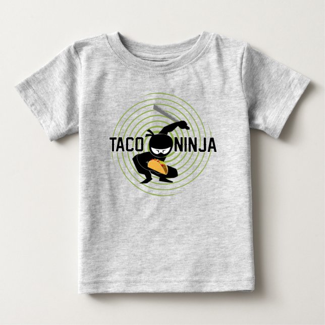 Diseño de Taco Ninja - Camiseta Baby Fine Jersey (Anverso)