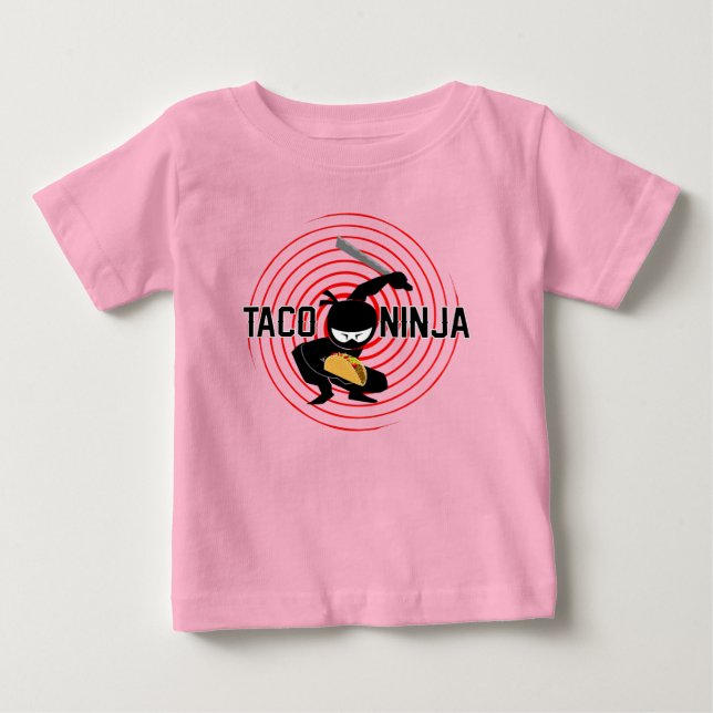 Diseño de Taco Ninja - Camiseta Baby Fine Jersey (Anverso)