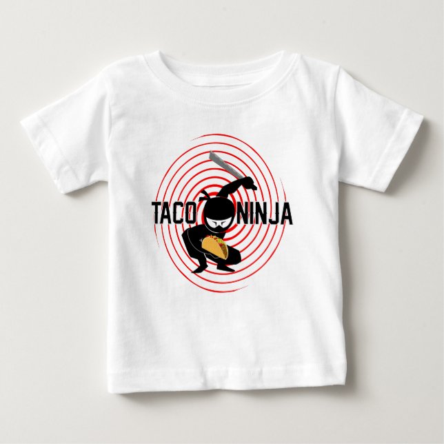 Diseño de Taco Ninja - Camiseta Baby Fine Jersey (Anverso)