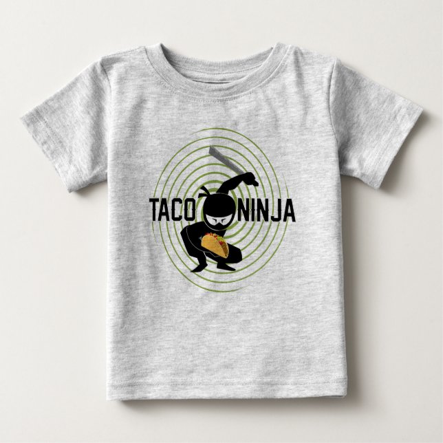Diseño de Taco Ninja - Camiseta Baby Fine Jersey (Anverso)