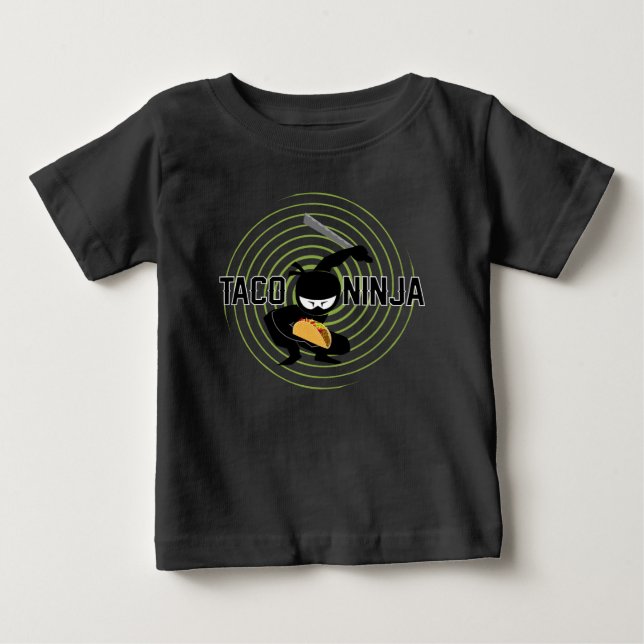 Diseño de Taco Ninja - Camiseta Baby Fine Jersey (Anverso)