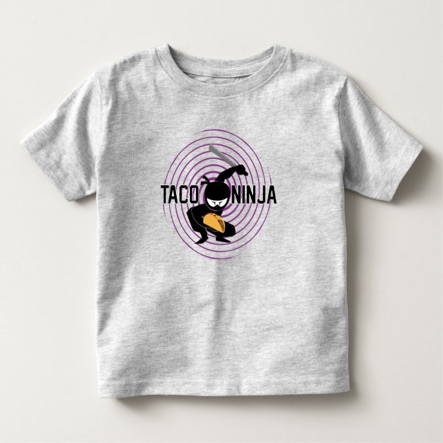 Diseño de Taco Ninja - Camiseta Toddler Fine Jerse (Anverso)