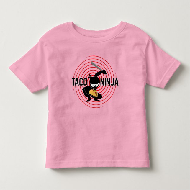 Diseño de Taco Ninja - Camiseta Toddler Fine Jerse (Anverso)