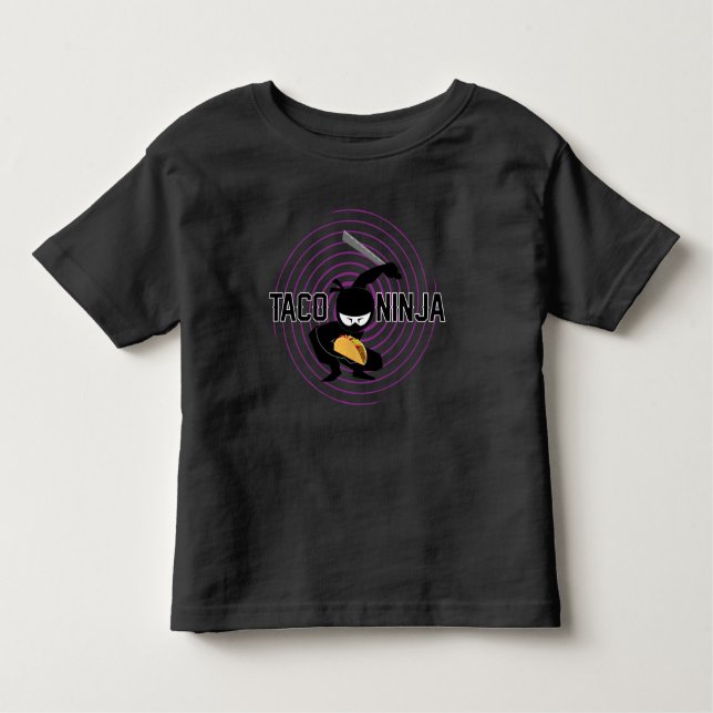 Diseño de Taco Ninja - Camiseta Toddler Fine Jerse (Anverso)