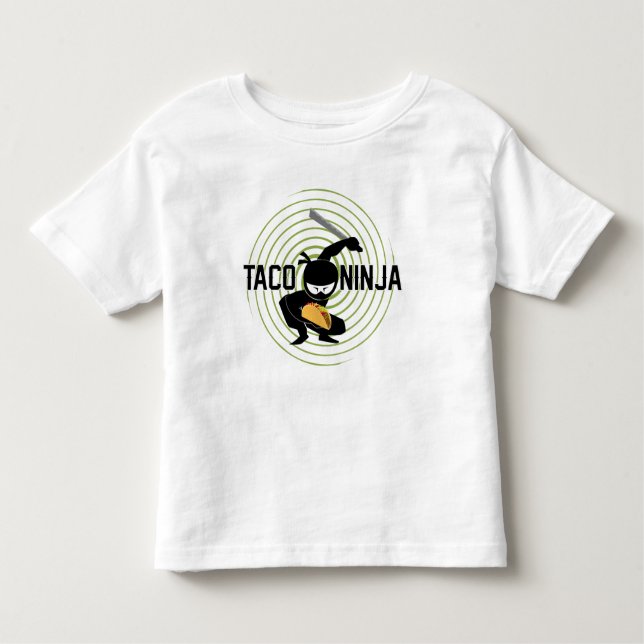 Diseño de Taco Ninja - Camiseta Toddler Fine Jerse (Anverso)