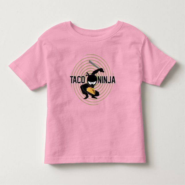 Diseño de Taco Ninja - Camiseta Toddler Fine Jerse (Anverso)