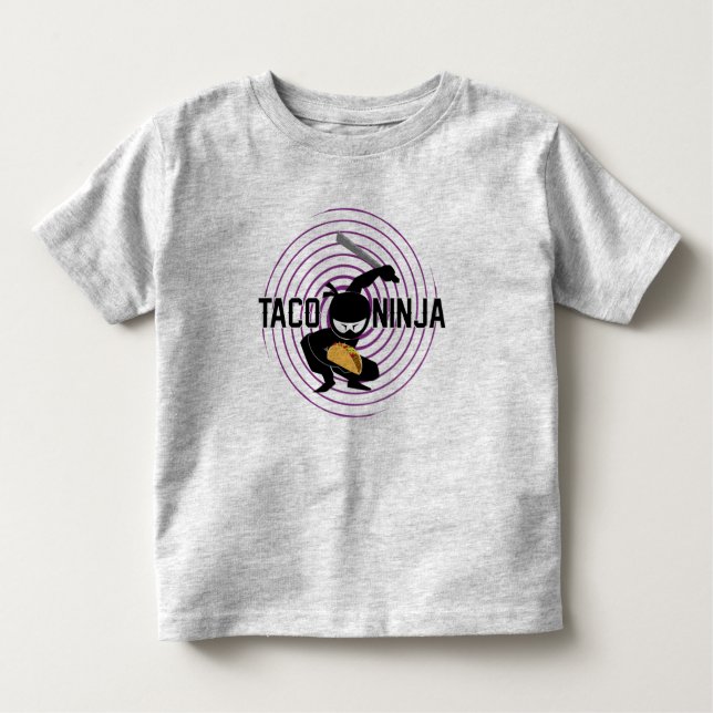 Diseño de Taco Ninja - Camiseta Toddler Fine Jerse (Anverso)
