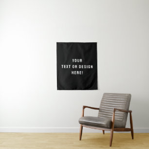 Diseño de Tapiz Negro Pequeño Personalizado