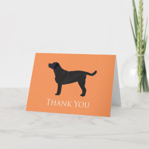 Diseño de tarjeta Black Lab Gracias