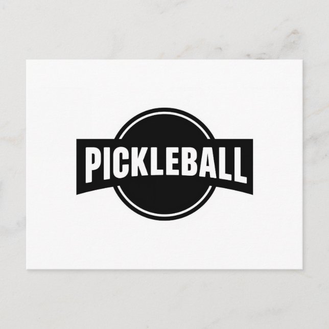 diseño de tarjeta de anuncio de pickleball en blan (Anverso)