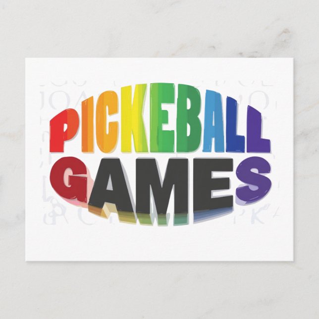 diseño de tarjeta de anuncio de pickleball en blan (Anverso)
