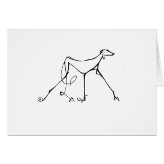 Diseño de tarjeta de Azawakh de David Moore