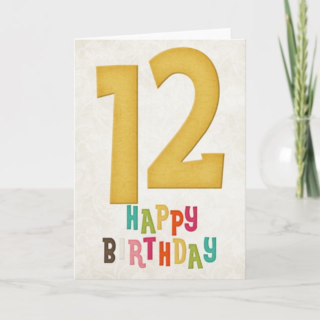 Diseño de tarjeta de cumpleaños feliz para el cump (Anverso)