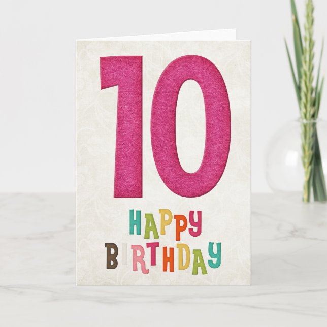 Diseño de tarjeta de cumpleaños feliz para el déci (Anverso)