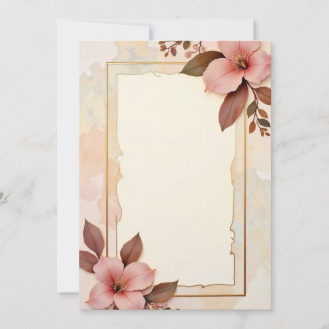 Diseño de Tarjeta de Invitación (Anverso)