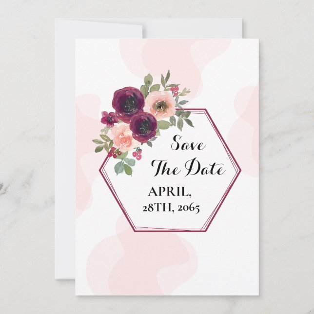 Diseño de tarjeta de invitación a color Pastel bod (Reverso)