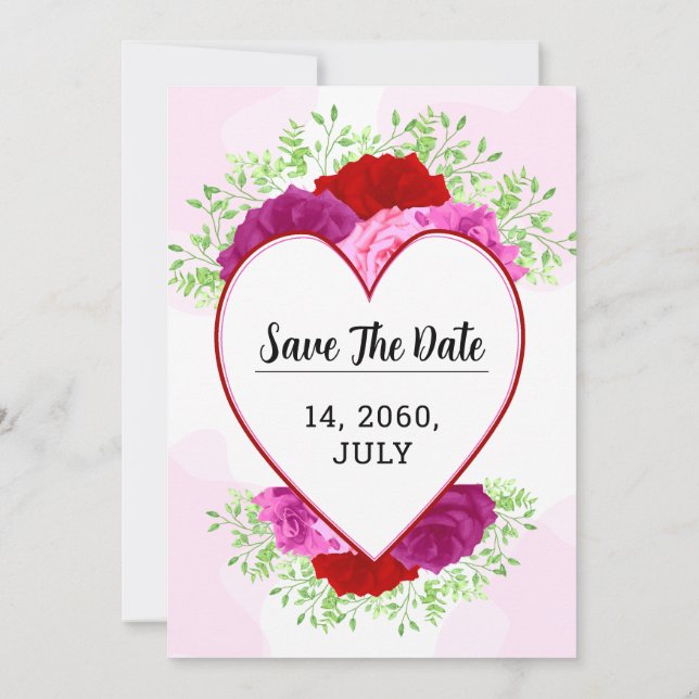 Diseño de tarjeta de invitación de belleza Delicad (Reverso)