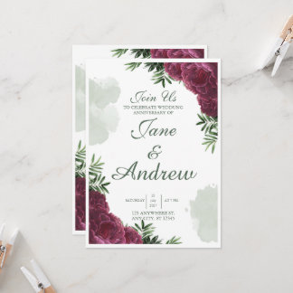 Diseño de Tarjeta de Invitación de Boda