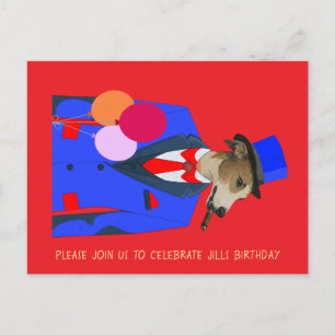 Diseño de tarjeta de invitación de cumpleaños para