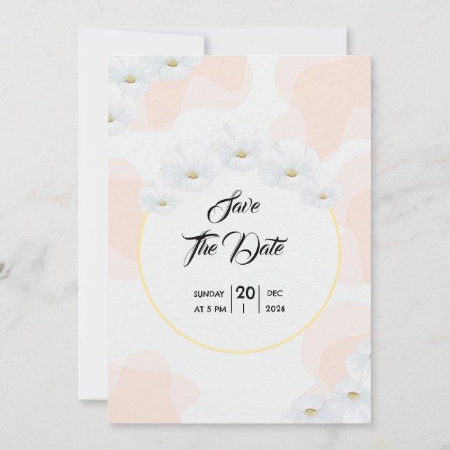 Diseño de tarjeta de invitación para tarjetas de p (Reverso)