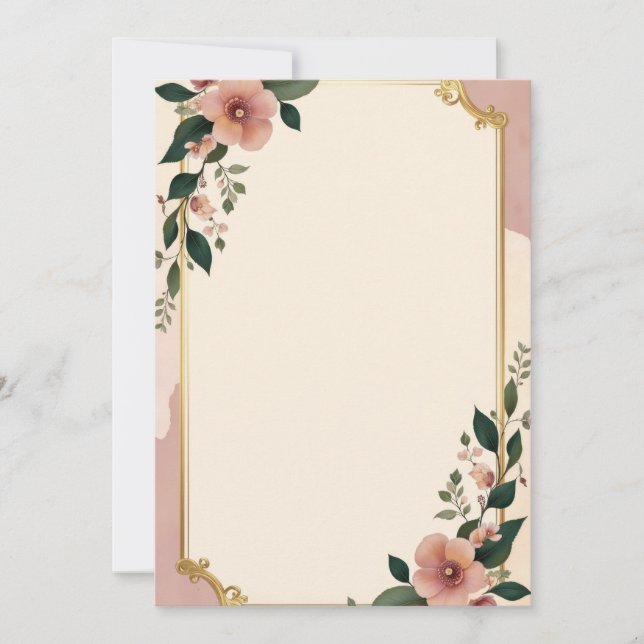 Diseño de tarjeta de invitación PREMIUM (Anverso)